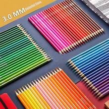 Set de 120 lápices de colores, suministros de pintura a base de aceite, lápices de dibujo profesionales con pinceles de acuarela, bolígrafos de punta suave, materiales de arte para estudiantes y artistas