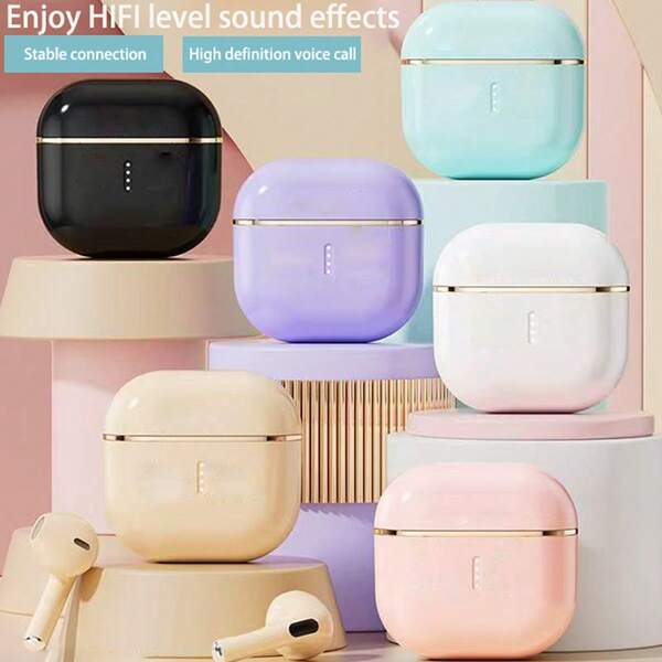 True Wireless In-Ear Sports Music Headset Mini Music Earbuds TWS HIFI Bass Stereo HD Calling Stereo Earphones For Android Compatible With Iphone Cellphone Games Earpieces Smart Headphones