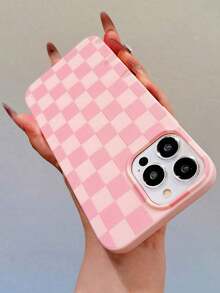 Funda protectora con diseño rosa y orificio grande (1 unidad), compatible con phone 16, 15 Pro/15 Pro/14 Pro/14 Pro/14 Pro/14 Pro/13 Pro/13/12/11/XR, anticaídas, para mujer - Multicolor - Ver 2