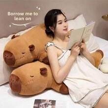 1pc-Capybara Sleeping Professional Pillow Doll, Suitable For Sofa/Bedroom/Outdoor Capybara (Pillow/Cushion/Cushion). Kawaii's Doll Capybara. It's A Great Gift For A Special Friend Or Family Member During The Holidays - Capibara - View 11