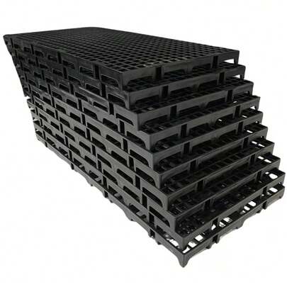 KIT 5 PALETE DE PLÁSTICO PRETO