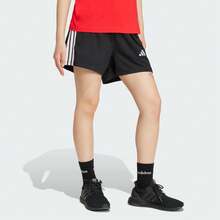 Adidas Essentials JD0908 Shorts Women XL Black 3-Stripes High Rise Active FTS550 - 黑色 - 查看 3