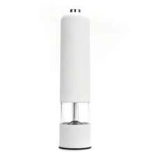 1入組胡椒和海鹽電動可調磨粉機，適用於研磨海鹽、黑胡椒和其他調味品