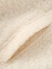 Women's 2025 Winter Fashion Casual Turndown Collar Long Sleeve Faux Fur Wool Blend Coat Jacket