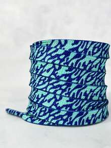 1 Cặp dây giày dệt thoi bằng polyester họa tiết da báo nhiều màu thời trang, phù hợp cho giày thể thao, giày chạy bộ, giày vải - Nhiều màu - Xem 19