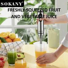 SOKANY 02011 Handheld Blender 800W High Power 4-In-1 Multi-Function 304 Stainless Steel Blade Pure Copper Motor 5+2 Speed Settings Suitable For Blending, Juicing, Meat Grinding And More - EU C Type Plug(220-240V) - View 2