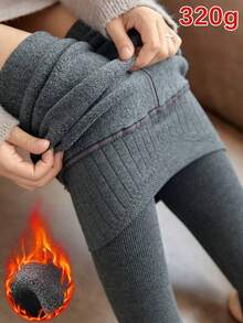 1双女士高腰加厚天鹅绒连裤袜 300克（黑色/深灰色/浅灰色），舒适紧身裤