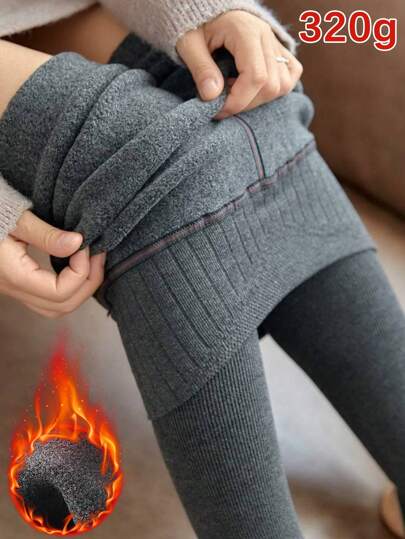 1双女士高腰加厚天鹅绒连裤袜 300克（黑色/深灰色/浅灰色），舒适紧身裤