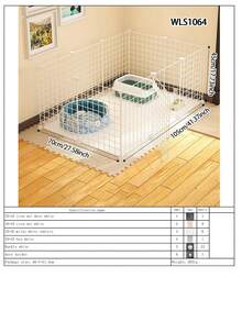 Easy Install Indoor Cat Fence, Home Use Rabbit Fence, Dog Cage, Cat Game Fence, Cat Gate, Cat Cage - Multicolor - View 17