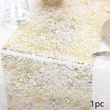 1/6 Rose Gold Table Runner 11*108 Inches, Party Supplies, Tablecloth Decor For Wedding, Bridal Shower, Banquet, Birthday Party, Dessert Table, Buffet, Anniversary, DIY - Multicolor - View 11
