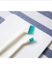 2/4 件套软毛奶瓶清洁刷 - 温和擦洗，易于清洁和存放，适用于厨房和水瓶，白色和青色手柄，奶瓶清洁剂 | 符合人体工程学的手柄 | 耐用塑料 - 白色 - 查看 2