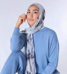 ZGMYC Watercolour Floral Printed Hijab Scarf For Women Soft Modal Cotton Instant Hijab Head Wraps Shawls Long Scarveshalloween - 顏色 4 - 查看 3