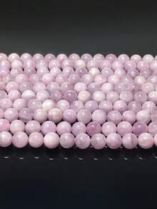 1串高品质天然深紫色紫锂辉石珠，光滑抛光圆形散珠，具有疗愈功效，可用于制作珠宝、DIY手链、项链，尺寸可选6毫米、8毫米、10毫米。 - 紫色 - 查看 4