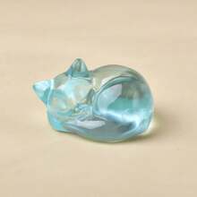 Exquisite Natural Crystal Carving Cat, Unique Design, Healing Crystal, Stones Containing Energy, Energy Healing Meditation Stone, Perfect For Home Decor & Gift Giving, For Pocket Decoration, For Holiday Gift, From The Brand CUPIDCRYSTAL