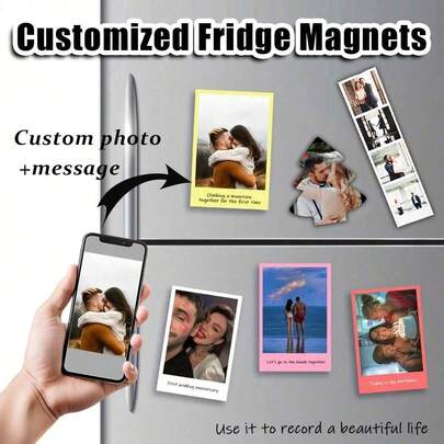 Customized Refrigerator Magnet, Personalized Photographic Magnet, Customizable Photos, Landscapes, Pets, Portraits, Text Refrigerator Magnet, Custom Photo Magnets, Photo Magnet Series, Party Gifts, Holiday Gifts, Kitchen Creative Gifts, New House Customized Photo Gifts, Wedding Gifts, Graduation Gifts, Back To School Gifts,Brunch-Ready