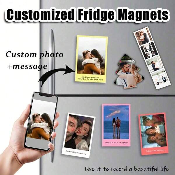 Customized Refrigerator Magnet, Personalized Photographic Magnet, Customizable Photos, Landscapes, Pets, Portraits, Text Refrigerator Magnet, Custom Photo Magnets, Photo Magnet Series, Party Gifts, Holiday Gifts, Kitchen Creative Gifts, New House Customized Photo Gifts, Wedding Gifts, Graduation Gifts, Back To School Gifts,Brunch-Ready