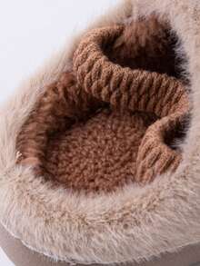 1 Paio di pantofole da interno per bambini, design carino a forma di orso, calde e antiscivolo, adatte per bambini, bambini piccoli, autunno/inverno