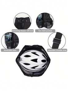 1pc Large Capacity Gym Bag Travel Bag Swimming Bag, Dry And Wet Separation/With Shoe Compartment Handbag Women Men Travel Luggage Bag Sports Fitness Bag Breathable Sports Backpack Yoga Mat Bag Swimming Canvas Striped Travel Office For Swimming Lessons, Yoga Class, Beach Day, Vacation & Workout Sport Bag For Sports For Fitness For Exercise For Vacation For Women For Men Travel Essential Yoga Bag - Multicolor - View 6