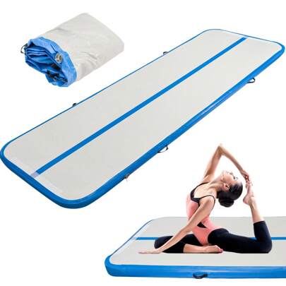 Shoze Air Floor Mat 10ft Tumbling Mat Inflatable Gymnastics Mat Thick With Pump For Youth/Adults