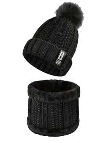 7/5/4/2/1piece Set Of Hat, Scarf, Earmuffs, Gloves, Socks. Children's Winter Windproof, Cold-Proof And Warm Artifact, Thickened And Velvet Suit, Outdoor Snow Warm Suit (Earmuffs Style And Color Are Random.Suitable For 12-16 Years Old) - Multicolor - View 35