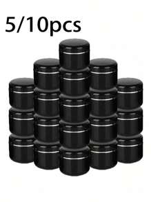 20/10/5个装面霜罐，可重复填充化妆品罐，20克/30克/50克/100克白色塑料罐，带圆顶盖，空面霜唇膏乳液收纳盒，适用于旅行和化妆品收纳及分装。 - 彩色 - 查看 6