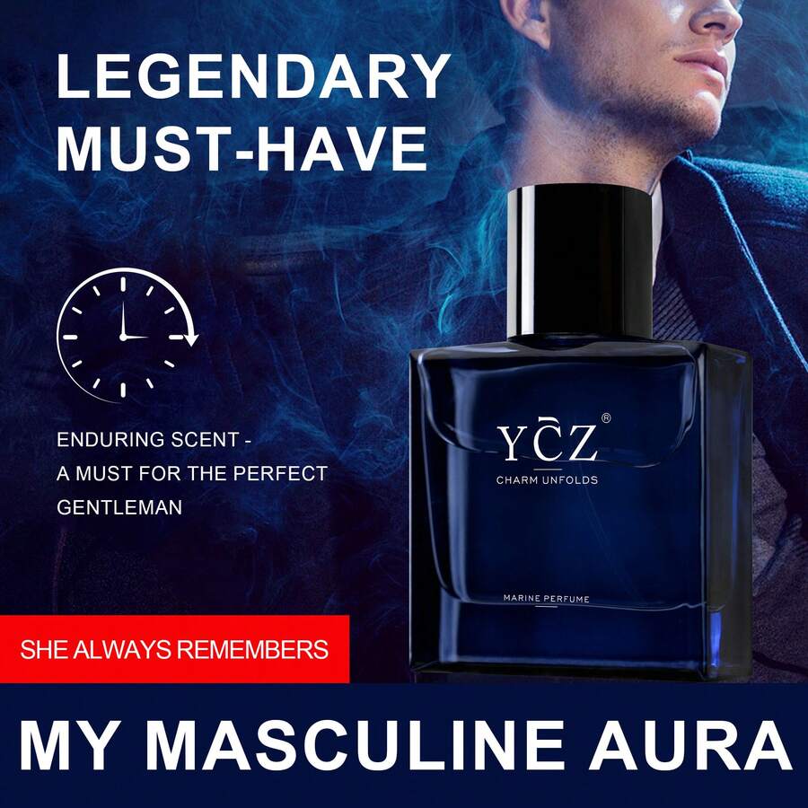 YCZ YCZ Midnight Marine Man Eau De Parfum,1.7oz(50ml).Long Lasting EDP Men. Making Lt The LdealGentlemen's Gift,Perfume For Men ,Perfume For Women - Màu xanh hải quân - Xem 1