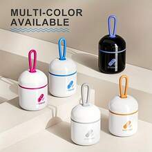 1-Pack Portable Dual Compartment Pill Organizer Box With Leakproof Lid & Chain - Medication Case, Travel-Friendly Tablet Storage With Clear Opening For Vitamins, Pills - Ideal For Travel, Home, Or Daily Use - Compatible With One Pill Box For Purse, Vitamin Holder, Stylish Medication Box, Durable Plastic Material, Compact Design, Secure Closure, Healthconscious Users - Multicolor - View 2