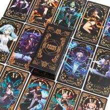 Edição de Colecionador Tarô Unissex: Deck Premium Embelezado com Ouro com Personagem Geo Archon para Adivinhação do Solstício de Inverno