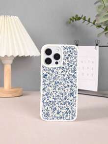 Teléfono 1PC GALLAPLE Teléfono móvil con estampado de flores pequeñas azules, diseño magnético con material anticaídas, a prueba de golpes y arañazos, compatible con X/XS/XSMAX/11/11pro/11promax/X/XS/XSMAX/11/11pro/11promax/12/12pro/12promax/13/13pro/13promax/14/14plus/14pro/14promax/15/15plus/15pro/15promax/16/16plus/16pro/16promax - Gris Claro - Ver 8