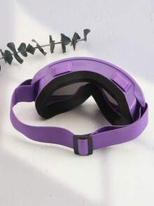 Cool Oversized Versatile Ski Goggles, Unisex Outdoor Skiing & Mountaineering Protective Eyewear - Purple Frame Purple Film - View 5