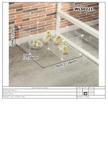 Large Size Cage, Home Use Breeding Pen, Chick Raising Enclosure, Rabbit Hutch With Anti-Escape Fence