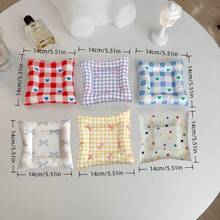1pc Cotton Soft Non-Slip Multifunctional Pad, Creative Jewelry Tray, Coaster, Pink Bow & Heart Dopamine Color Design - Multicolor - View 5