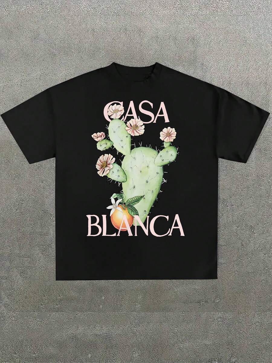 Casablanc Shirt Casa Blanca , Soft & Lightweight Skin-Friendly 100% Cotton T Shirt - Black - View 1