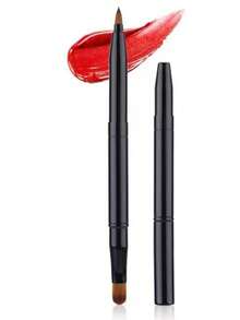 可伸缩双头唇刷，带盖，柔软毛化妆刷，多功能唇刷化妆工具，赠品 - 彩色 - 查看 12