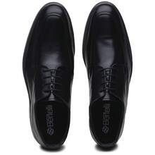 Men's Elegant Lace-Up Basic Black Comfortable Dress Shoes - màu đen - Xem 3