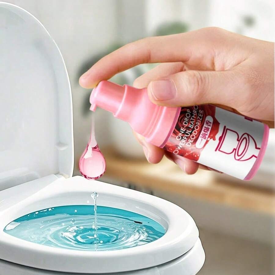 1 件装浴室空气清新剂，香薰精油，厕所清新剂，一滴强效浴室除臭剂，家居清新剂，一滴强效香薰精油，快速除臭，去除异味，清新空气，持久留香，适用于家庭、浴室、厕所、垃圾桶、下水道、地板、猫砂盆等场所。 - 彩色 - 查看 1