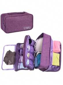 Travel Portable Storage Bag, Lightweight Zipper Organizer, Versatile Storage Bag For Underwear Travel Essentials Holiday Vacation Duffle Bag Luggage Suitcase Travel Bag For Women