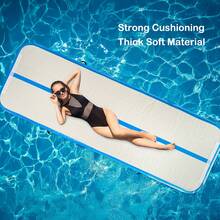 Shoze Air Floor Mat 10ft Tumbling Mat Inflatable Gymnastics Mat Thick With Pump For Youth/Adults - Blue with Pump - View 4