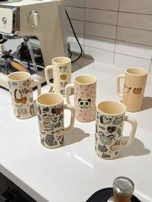 Elegant Lily Of The Valley Pattern Cup, Saucer And Spoon Set - Suitable For Coffee, Afternoon Tea, Home Use, Holiday And Wedding Gifts - Multicolor - View 4