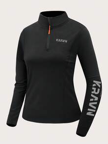 Camiseta de Manga Longa para Treino Essencial de Outono - Feminina, Tecido Macio com Elasticidade 4 Vias, Secagem Rápida e Respirável, Top Leve para Ioga e Corrida, Camiseta Casual Sólida de Academia para o Outono, Ajuste Solto/Regular, Punhos com Orifício para o Polegar