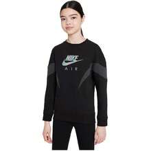 Nike Air Brief Sweatshirt Kids Small Black Gray Crew Neck Long Sleeve GBO273 - màu đen - Xem 3