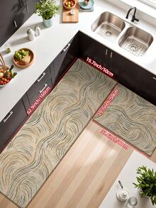 DAJIANG 1pc Thick Velvet Anti-Slip Doormat, Comfortable Floor Mat, Hallway Carpet, Kitchen Mat, Machine Washable, Easy To Clean, Home Decor, Entryway, Bathroom, Kitchen Rug - Multicolor - View 15