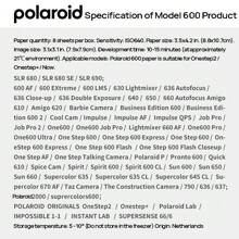 600 Film Camera Polaroid Photo Paper, Retro Color Photo Paper With Color Frame, Suitable For 600 Film Cameras, Color 600 Photo Paper (White Frame) - Color 600 Photo Paper (White Frame) - View 6