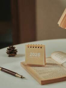 Cirelle 1pc Minimalist 2026 Mini Desktop Calendar, Suitable For Desk Decor