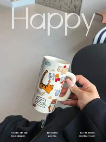 Elegant Lily Of The Valley Pattern Cup, Saucer And Spoon Set - Suitable For Coffee, Afternoon Tea, Home Use, Holiday And Wedding Gifts - Multicolor - View 9