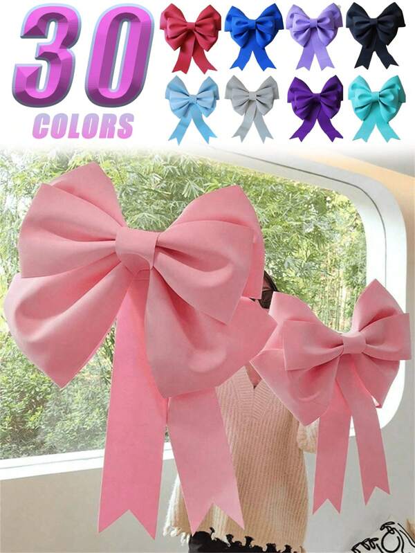 1/2pcs, Large Pink Bows For Decoration;Large Bows For Decoration;Pink Car Bow;Pink Bow Party;Pink Car Bow Giant;Big Bow Decor;Bow Wall Decorbig Bow Birthday Wall Decoration Wall Display Giant Super DIY Large Wall Decoration Wall Bow With Material Package,Can Be Used For Mother's Day And Wedding Season Party Background Decoration!!!!30cm/50cm/75cm