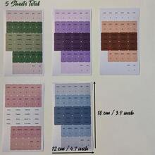 Month Tabs, Planner Tabs,  Calendar Monthly Tab Stickers Designer Accessories Monthly Tabs Planner Stickers For Office Planners Organizations (Mountain) - Multicolor - View 4