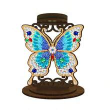 LaoJieYuan 2025 New Style Beautiful Floral Pattern 5D DIY Diamond Painting Candle Holder Ornaments, Desktop Tea Light Candle Holder, DIY Diamond Art Mini Candle Holder, Decorative Accessories, Christmas Gift - Style 5 - Semi-finished Product - Need to Apply Diamonds By Yourself - View 3