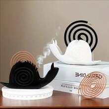 قطعة واحدة أو قطعتان من موقد طارد البعوض الأنيق والإبداعي بتصميم خارجي على شكل قوقعة وقطة، مناسب للاستخدام الداخلي والخارجي، مصنوع من مواد متينة مثل البولي بروبلين والحديد المطاوع، يتناسب تماما مع عيدان البخور والعود وطارد البعوض، رف طارد البعوض الجميل، حامل موقد البخور الزخرفي، وملحقات طارد الحشرات للاستخدام المنزلي والمكتبي