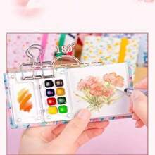 水彩笔记本，小巧、便携、迷你、300 克，专为水彩画设计，非常适合随时随地素描和着色。